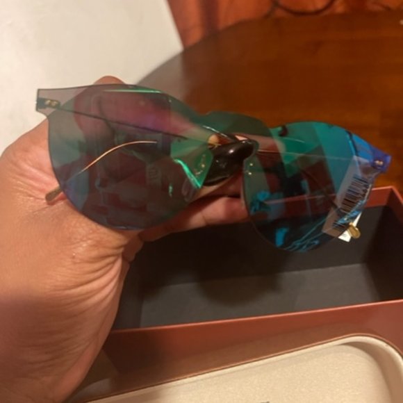 Beautiful Illesteva Leonard Mask Sunglasses - Teal ILLESTEVA LEONARD MASK 2 BLUE main image 3